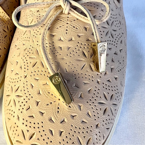 BALDININI Women’s Laser Cut Leather Loafers Blush Pink Italian Made EU size 40 - Picture 11 of 11